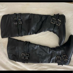 Thigh High Black Boots